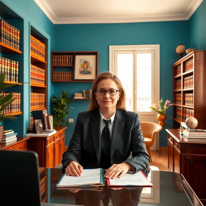 Retrato editorial de asesor fiscal en oficina en Murcia
